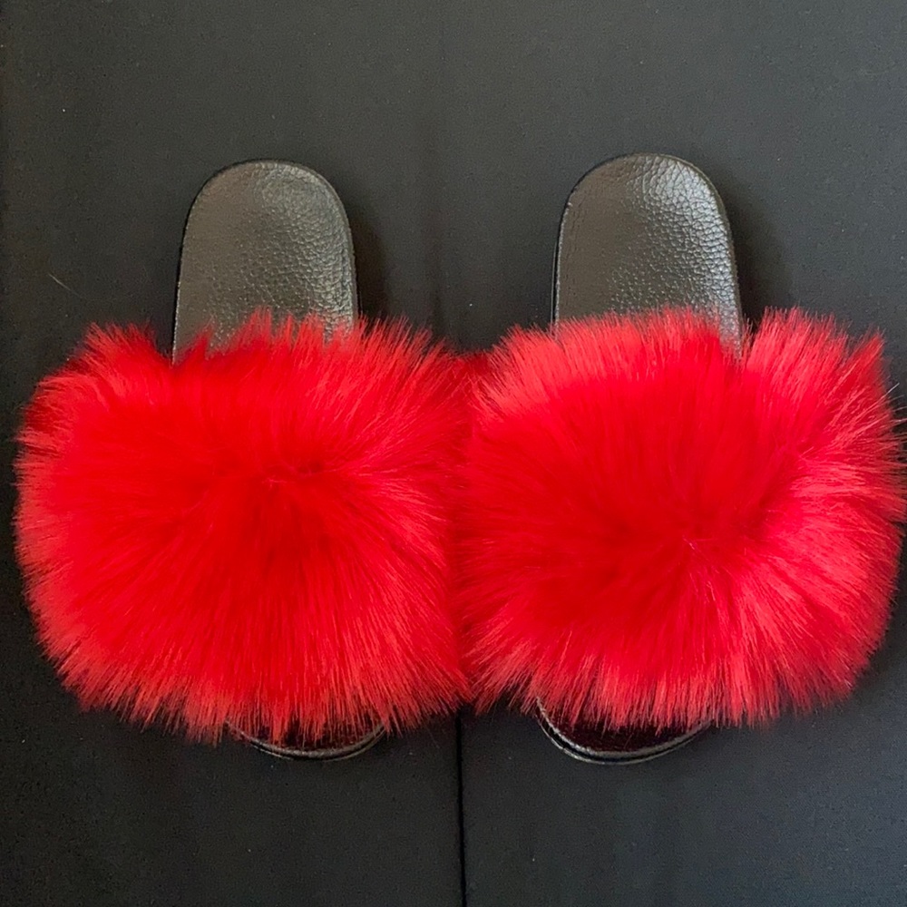 Red Furry Slides